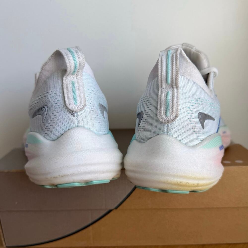 Brooks Glycerin 22 GTS White/Amparo Blue Women Running Sneakers- SZ 8.5 - Picture 8 of 11